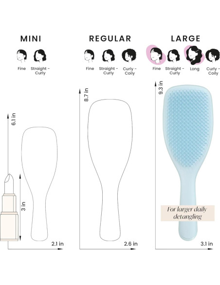 Cepillo Desenredante Tangle Teezer Grande Azul Mar