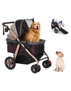 Carro de Paseo para Mascotas HPZ Titan-HD Beige 100 kg