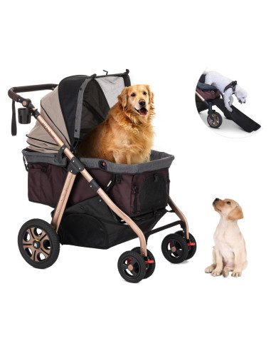 Carro de Paseo para Mascotas HPZ Titan-HD Beige 100 kg