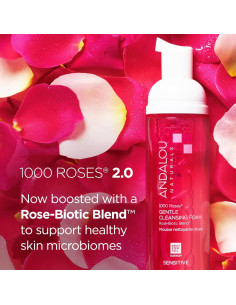 Espuma Limpiadora Suave Andalou Naturals 200ml Rosa Aloe 2