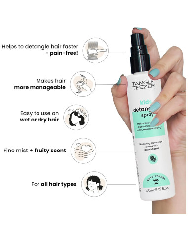 Dúo Spray Desenredante Tangle Teezer + Mini Cepillo Viaje