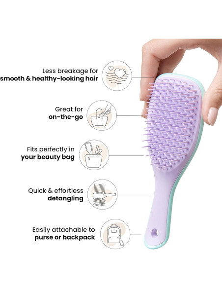 Dúo Spray Desenredante Tangle Teezer + Mini Cepillo Viaje