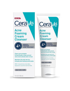 CeraVe Limpiador Facial Espumoso 4% Peróxido de Benzoilo 190ml