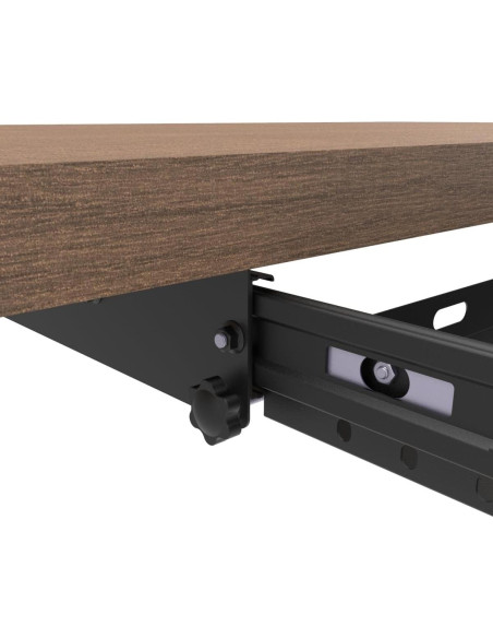 Bandeja Deslizante para Teclado JINGCHENGMEI 68,58 cm Metal Negro