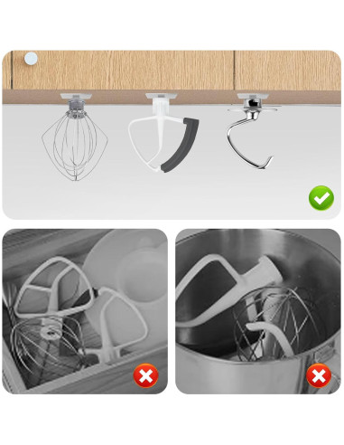 Alfombrilla deslizante KitchenAid 4.5-5 Qt con organizador