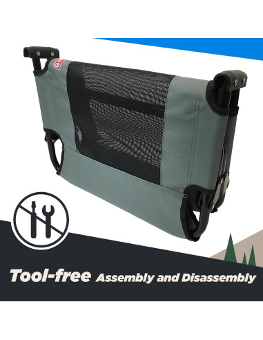 Cama Elevada Plegable para Perros Coleman Mediana Gris 50.8x76.2cm