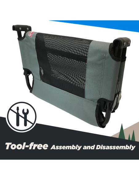 Cama Elevada Plegable para Perros Coleman Mediana Gris 50.8x76.2cm