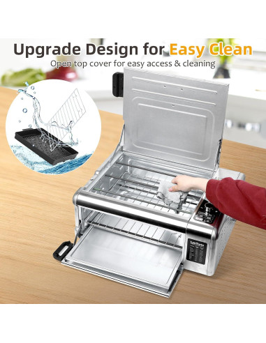 Freidora de aire 10 en 1 LynTorin Horno Digital 9 Funciones