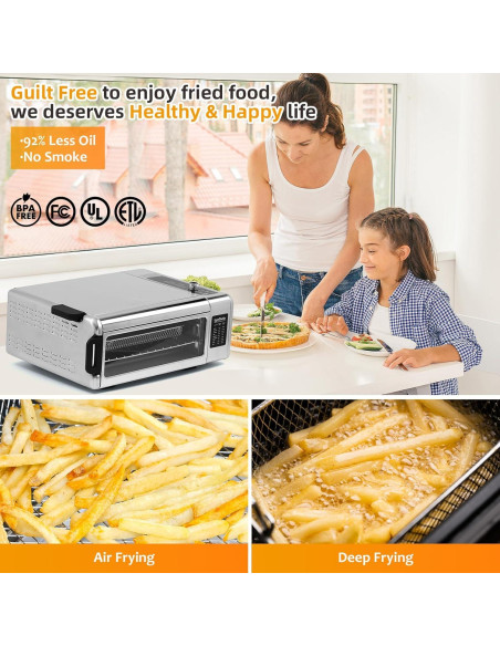 Freidora de aire 10 en 1 LynTorin Horno Digital 9 Funciones