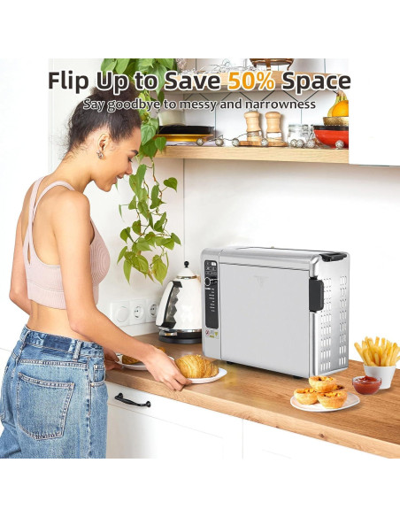 Freidora de aire 10 en 1 LynTorin Horno Digital 9 Funciones