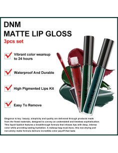 Set de Labios 3 Pcs Evpct Mate 24 Horas Rojo Verde 2