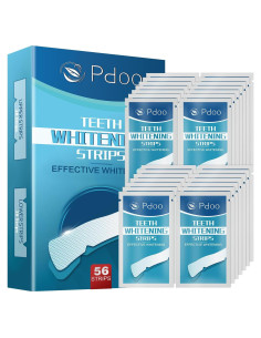 Tiras Blanqueadoras de Dientes Pdoo - 56 Unidades, Sin Sensibilidad