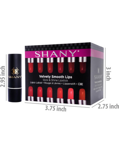Set de 12 Labiales Mate SHANY - Hidratantes y Larga Duración