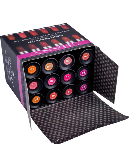 Set de 12 Labiales Mate SHANY - Hidratantes y Larga Duración