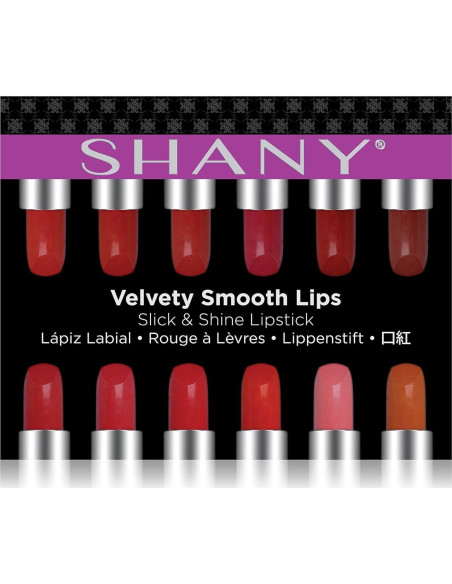 Set de 12 Labiales Mate SHANY - Hidratantes y Larga Duración