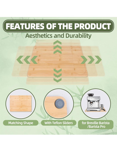 Deslizador de Electrodomésticos de Bambú WANYISHUN 32.5x43.2cm