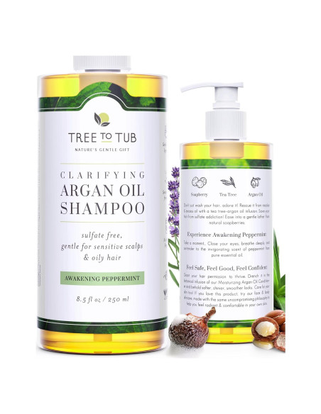 Champú Aclarador Tree to Tub 320g Menta para Cabello Graso