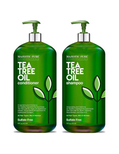 Champú de árbol de té Majestic Pure 473 ml - Hidratante anti-caspa