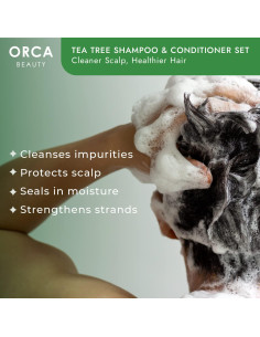 Juego de Champú y Acondicionador Orca Beauty 2x473ml Árbol de Té 2
