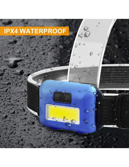 Paquete de 8 Linternas Frontales LED Vaasee con 24 Baterías AAA