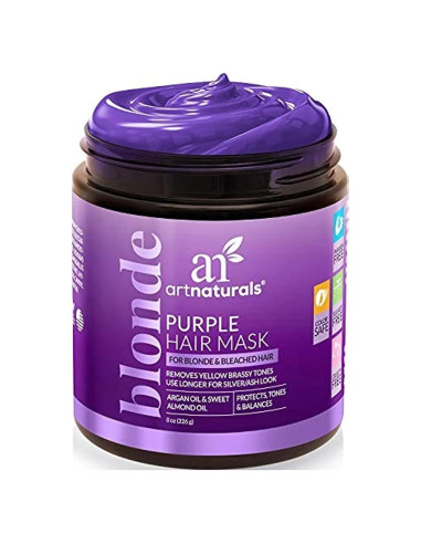 Mascarilla Capilar Morada ArtNaturals 226g - Elimina Amarillo