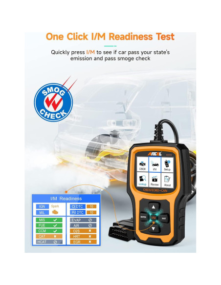 Escáner OBD2 ANCEL AD410, Lector de Códigos para Autos 1996+