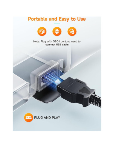 Escáner OBD2 ANCEL AD410, Lector de Códigos para Autos 1996+