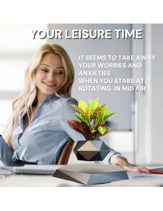 Maceta Flotante Luxelinc Pequeña 9cm para Plantas - Negro 2