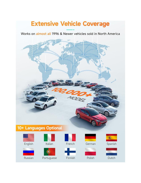 Escáner OBD2 ANCEL AD410, Lector de Códigos para Autos 1996+