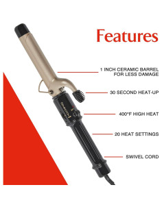 Rizador de Cabello Remington Style Therapy 1" Cerámica 204.4C 2