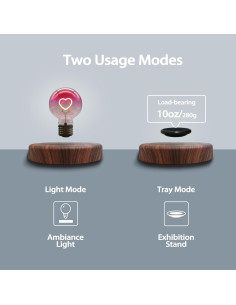 Lámpara Flotante Funtastech LED con Levitación Magnética 15x15cm 2