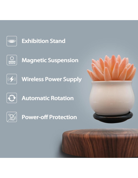 Lámpara Flotante Funtastech LED con Levitación Magnética 15x15cm