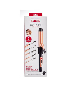 Plancha de Rizar 5-en-1 KISS Oro Cerámica Turmalina 2