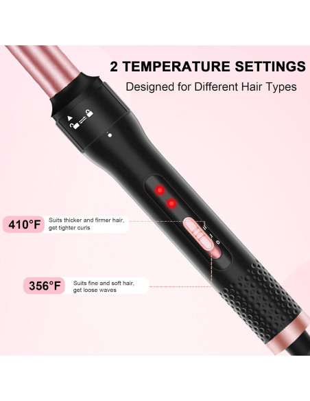 Tenaza de Pelo Vnina 1 Pulgada Cerámica Calor Ajustable