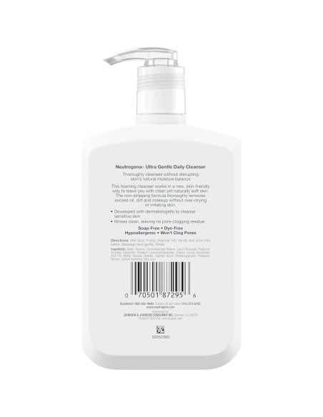 Limpiador Facial Espumoso Neutrogena 355 ml Piel Sensible Limpiador Facial Espumoso Neutrogena 355 ml Piel Sensible