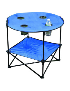 Mesa de Camping Plegable Eunicole Azul 71.1x60.9 cm
