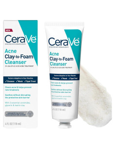 CeraVe Limpiador Facial Arcilla a Espuma 113 g Acné