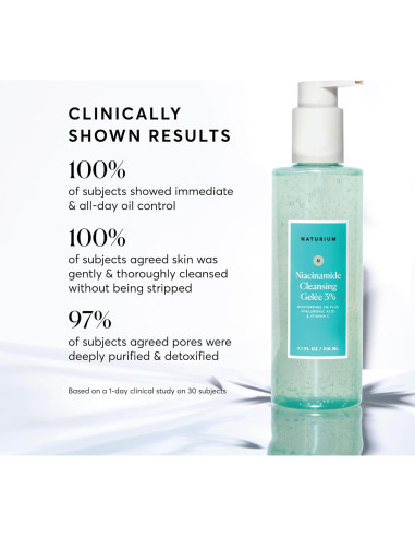 Gel Limpiador Facial Naturium 3% Niacinamida 200 g