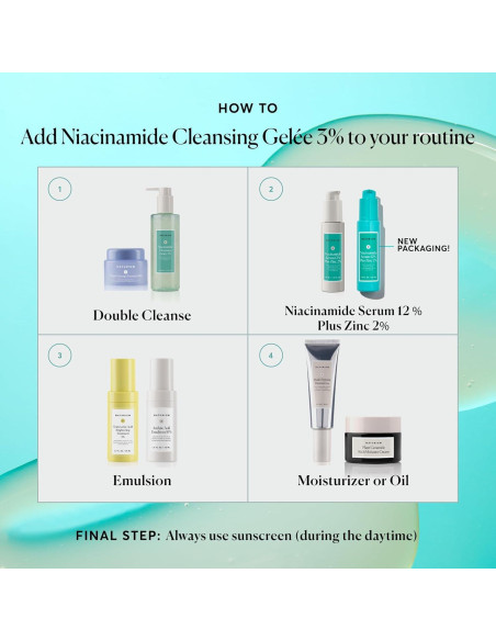 Gel Limpiador Facial Naturium 3% Niacinamida 200 g