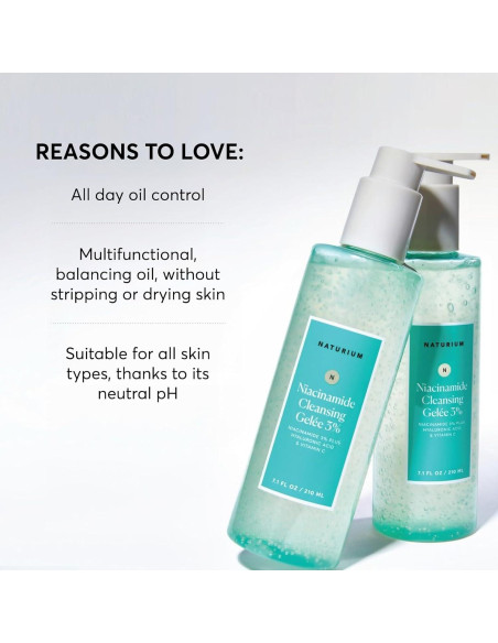 Gel Limpiador Facial Naturium 3% Niacinamida 200 g