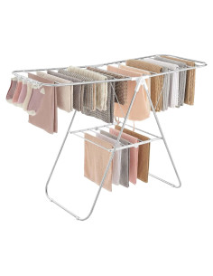 Estante para Secar Ropa SONGMICS Plegable Ajustable 55 kg