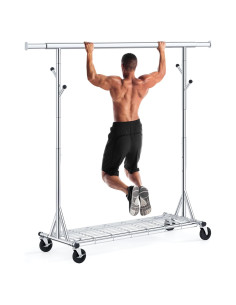 Perchero de Ropa Gewudraw Ajustable 480 LBS Plegable