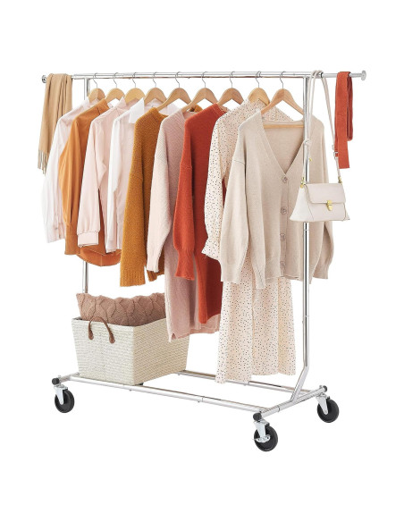 Perchero Plegable Tajsoon Cromo Extensible 250 lbs