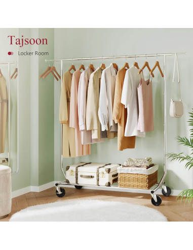 Perchero Plegable Tajsoon Cromo Extensible 250 lbs