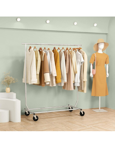 Perchero Plegable Tajsoon Cromo Extensible 250 lbs