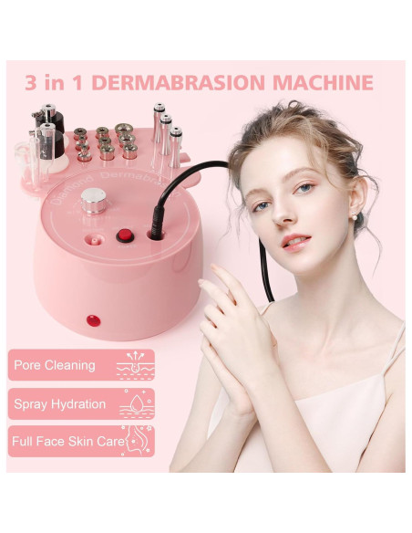 Máquina de Microdermoabrasión Mcwdoit 3 en 1 Cuidado Facial