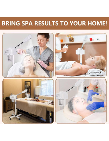 Vaporizador Facial Profesional Nova DT318 con Ozono y Vapor Caliente