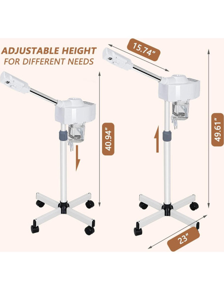 Vaporizador Facial Profesional Nova DT318 con Ozono y Vapor Caliente