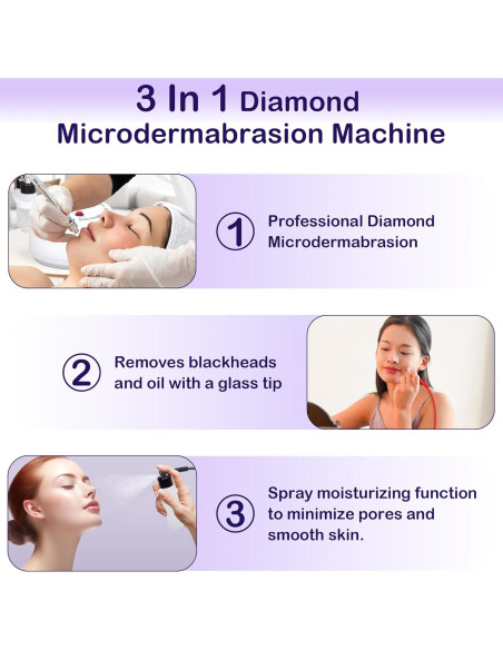 Máquina de Microdermoabrasión Kendal 3 en 1 Facial