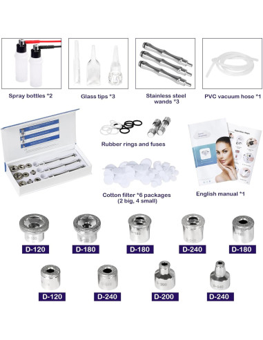 Máquina de Microdermoabrasión Kendal 3 en 1 Facial